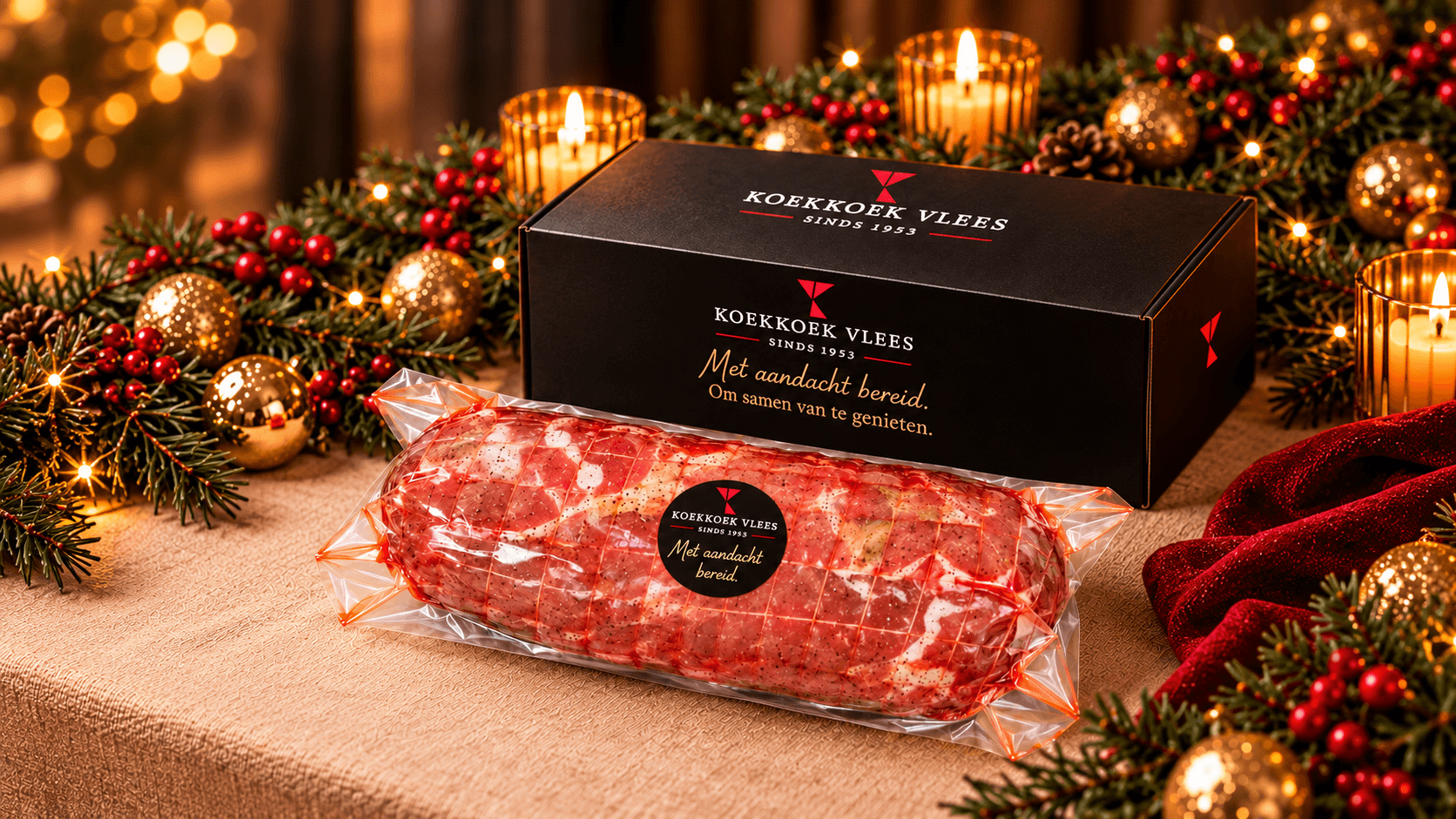 Luxe kerstgeschenk met rollade van Koekkoek Vlees